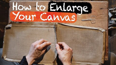 How to Enlarge Your Canvas by Sewing | Demonstration by Jan-Ove Tuv