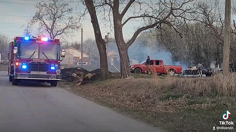 Grass Fire in Mvskoke Nation! Great Fire Department Takes it OUT!!!