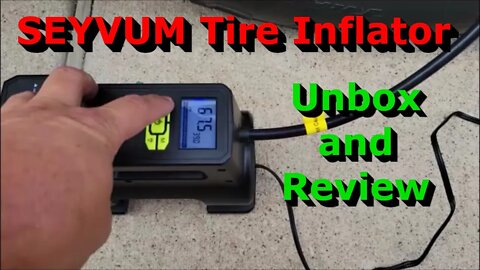 SEYVUM Truck Tire Inflator - Heavy Duty Portable Air Compressor