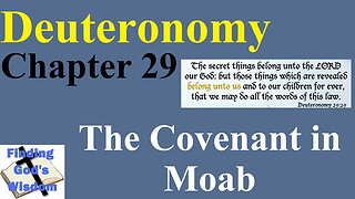 Deuteronomy - Chapter 29: The Covenant in Moab