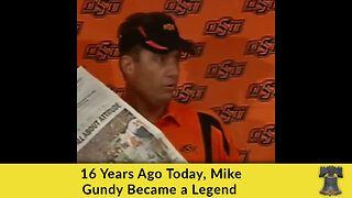 16 Years Ago Today, Mike Gundy Became a Legend