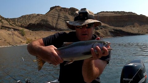 Searching For Big Fall Rainbows - Boysen Reservoir - Fremont County Wyoming - Crank Baits