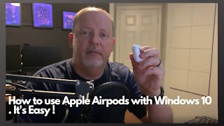 How to use Apple Airpods with a Windows 10 PC - Bluetooth adapter required.