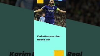 Karim Benzema - Real Madrid 'will accomplish something magical' in second leg #shorts