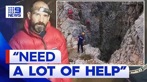 Turkey cave rescue: Rescuers racing against the clock to save trapped man | 9 News Australia