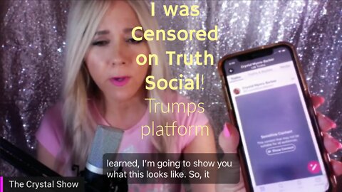 I was just CENSORED on Trumps platform, TRUTH SOCIAL 3/19/22