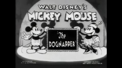 "The Dognapper" (1934 Original Black & White Cartoon)