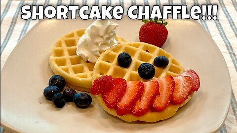 Shortcake "Chaffle" / Keto Waffle - only 1g net carbs each!