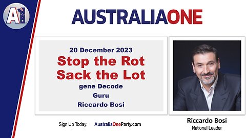 AustraliaOne Party - gene Decode, Guru and Riccardo Bosi (20 December 2023)