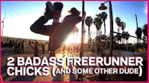 Watch these two amazing ladies show some freerunning skills
