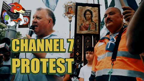 Craig Kelly & Aussie Cossack Lead March on Channel 7 Sydney #ReclaimTheLine 15JAN22