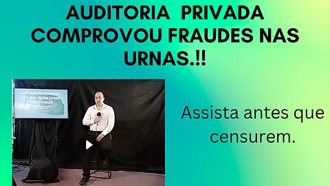 Live sobre auditoria privada das urnas brasileiras, fraudes COMPROVADAS #BrazilWasStolen