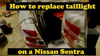 How to replace taillight on a Nissan Sentra.