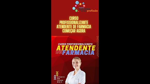 Curso Atendente de Farmácia Online e Completo do Portal Jovem Empreendedor por dentro