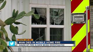 Man dies in mobile home fire