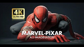 Marvel Characters Reimagined in Pixar Style | Incredible AI Creations! 4K