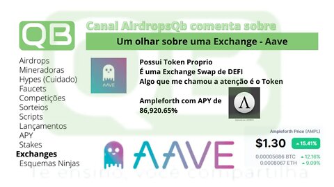 Um Olhar sobre uma #Exchange - #aave