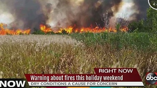 Warning about fires during the New Year holiday weekend