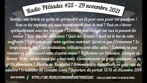 Radio Pléiades #25 - Réponses à une artiste en quête de spiritualité