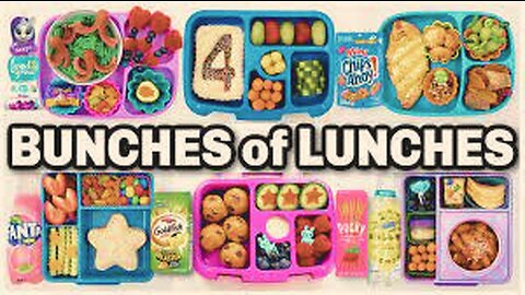 BUNCHES of LUNCHES! NEW LUNCH BOXES! 🍎 Fun Lunch Ideas