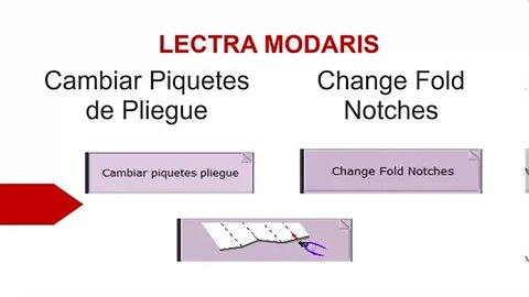 042- Cambiar piquetes de pliegues y pinzas en Lectra Modaris