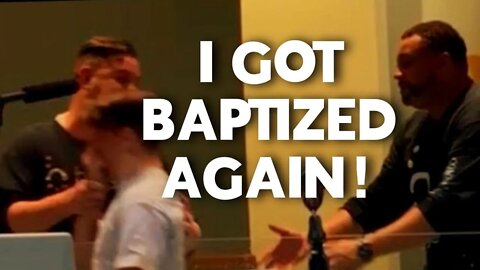 I GOT BAPTIZED AGAIN AT THE END OF CHURCH!!!!!!