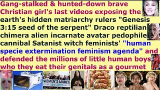 Part 6: Anti-feminist who was thrown out of Internet & hunted by pedophile cannibal Satanist witches