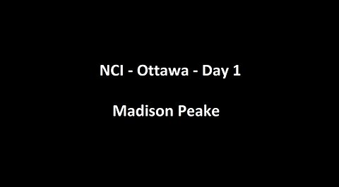 National Citizens Inquiry - Ottawa - Day 1 - Madison Peake Testimony