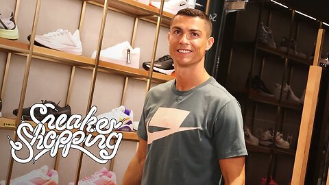 Cristiano Ronaldo Goes Sneaker Shopping