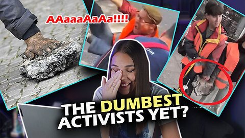 European reacts: Dumbest climate and vegan protests ever | Activists fail | Hands stuck in concrete