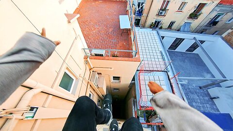 Barcelona Rooftop Parkour POV