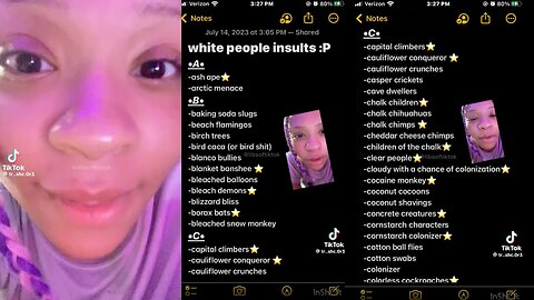 Young Lady Gives Us a List of Her Favorite Slurs for White People