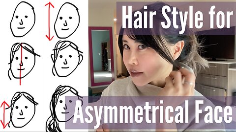 Hair style tips for asymmetrical face