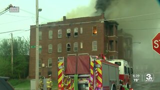 Fire at vacant Flora Apartments