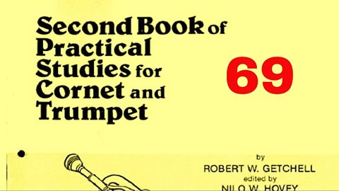 Second Book of Practical Studies for Cornet and Trumpet by Robert W Getchell 069