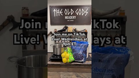 Join me on TikTok Live Wednesdays at 9pm ET! #mead #honeywine #meadmaking #homebrew #tiktoklive