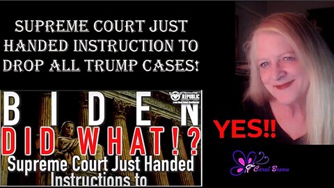 💥💖🙏Supreme Court Just Handed INSTRUCTIONS to DROP ALL TRUMP Cases!