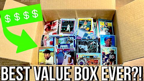 LOADED SPORTS CARDS BOX FROM HIBID FOR ONLY $35?!
