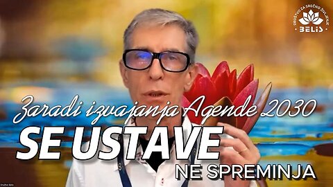 USTAVE SE V ČASU IZVAJANJA AGENDE 2030 - NE SPREMINJA! - Mihael Bellis