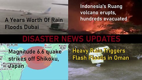 Disasters: Floods, Earthquake and Volcano Eruption News Updates