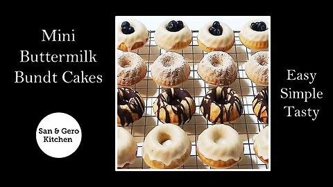 Mini Buttermilk Bundt Cakes Recipe