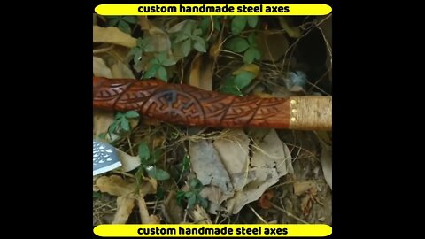 Custom Handmade Steel Axe #shorts #tools #axes