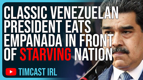 CLASSIC Venezuelan President Eats Empanada In Front Of STARVING Nation, Crew ROASTS Socialists