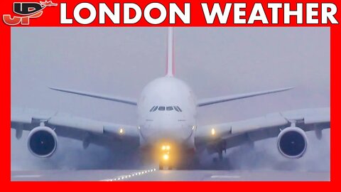 Bad Weather Plane Spotting at LONDON GATWICK | Go-Arounds, Crosswind, Rain, Fog