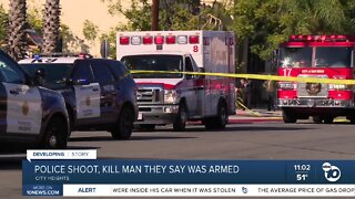 Shooting involving police leaves gun-wielding man dead, San Diego Police say