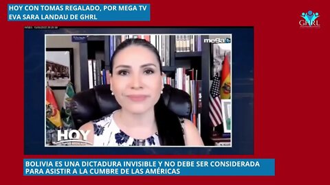 Entrevista a Eva Sara Landau por Tomas Regalado, en Mega TV