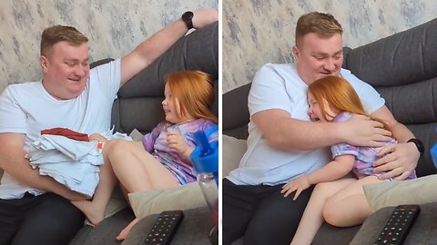 Little Girl Can't Handle Dad's Lack Of Beard