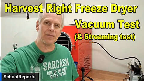Vacuum test on Harvest Right Freeze Dryer