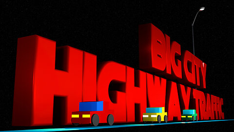 Big City Highway Traffic In Blender