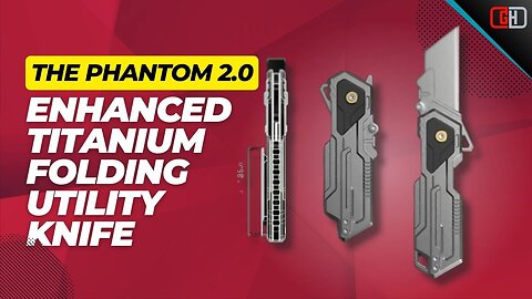 The Phantom 2.0--Enhanced Titanium Folding Utility Knife